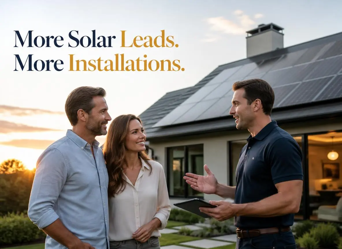 Homeowner reviewing solar options with a consultant